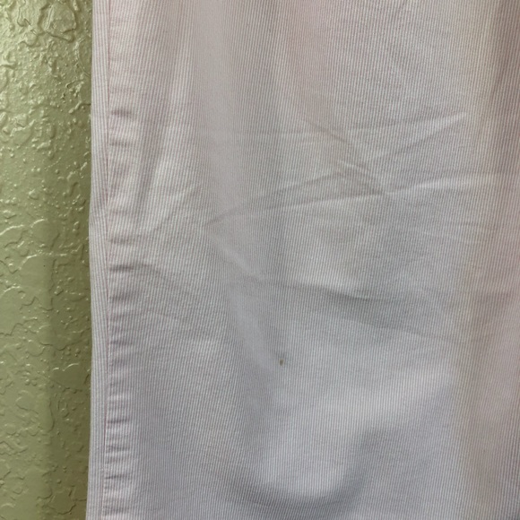 Ann Taylor blush pink pinstripe Capri Pants - Picture 7 of 7